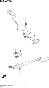 VZ1500 Подножка
