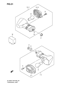 DL1000 Поворотники