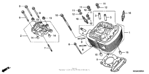 VT750CA Передняя головка цилиндров
