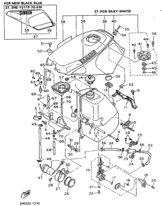 FZR600M (37KW) Топливный бак