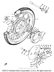 RD250A Переднее колесо