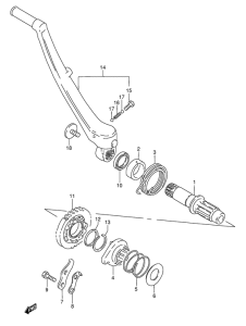 RMX250 Ножной стартер
