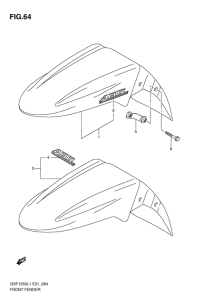 GSF1250 (ABS) Переднее крыло