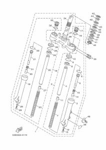 HW151 Передняя вилка