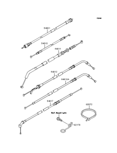 ZR400 Тросы управления
