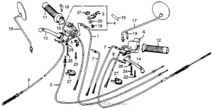 NC50 Handle lever + switch