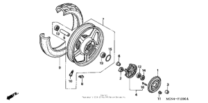 CB750 Переднее колесо