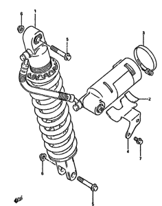 DR350 Задние амортизаторы