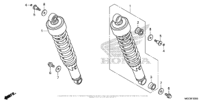 CB1100 (ABS) Rear Shock Absorber (1)