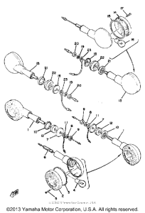 XS850G Поворотники