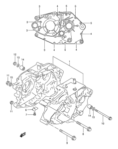 DR200 Картер двигателя