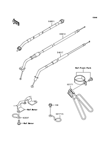 KL110 Тросы управления