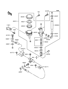 ZX1200 Задний торм цилиндр