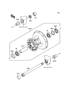 EJ800 Переднее колесо