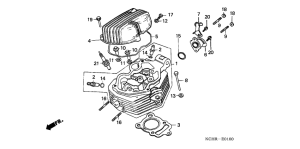 CG125 Крышка головки цилиндров
