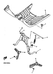 CW50 Support & repose pied