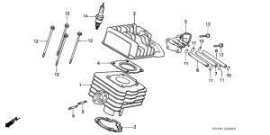 SA75 Cylinder / cylinder head