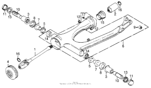 GL1000 Swingarm + propeller shaft
