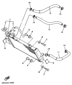 TZ250 Radiator. hose