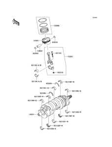 ZX600 Crankshaft / piston