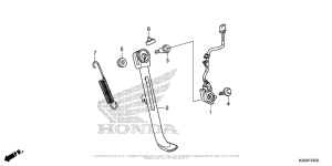 MSX125 Подножка
