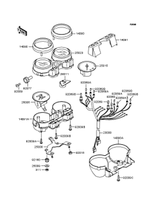 ZR400 Спидометр