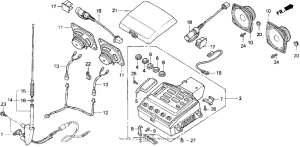GL1500SE Radio cassette