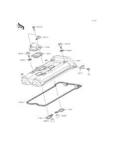 EX400 Крышка головки цилиндров