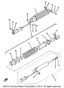 YZ80H Задняя подвеска