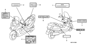FJS600 Лейбл предостережения