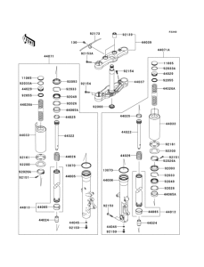 VN1700 Передняя вилка