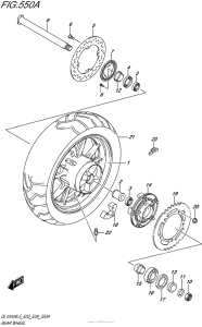 DL1000 (ABS) Переднее колесо