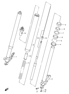 TL1000 Передняя вилка