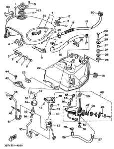 XV535 Топливный бак