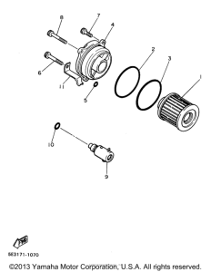 XV1100SJC Масляный фильтр