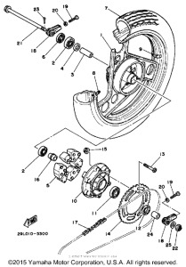 RZ350L Переднее колесо