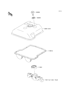  Крышка головки цилиндров