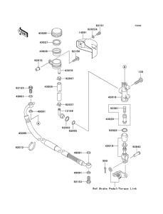 VN1500 Задний тормозной цилиндр