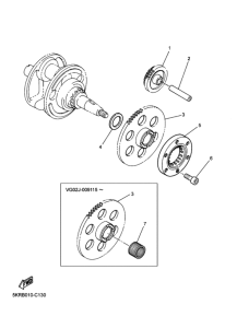 XVS250 Starter clutch outer assy