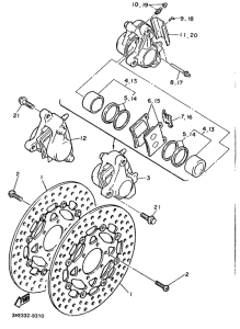 FZR600 Front brake. caliper