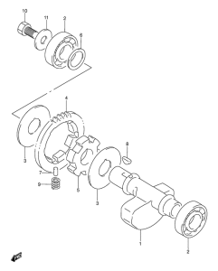 DR250 Балансир кривошипа