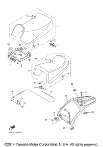 FJR13AZCS Сиденье