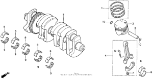 CB750 Коленвал