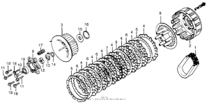 GL1100I Сцепление