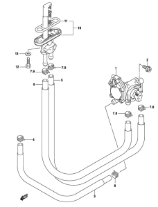 GS500 Топливный кран