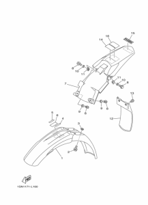 YZ85 YZ85B Крыло