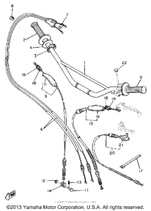 TT500H Handlebar-cable