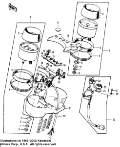 KH400 Meters / ignition switch