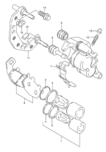 DR800 Передний суппорт