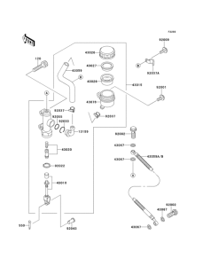 ZG1000 Задний торм цилиндр